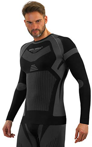 Sesto Senso Hombre Termico Ropa Interior Funcional Camiseta de Manga Larga Capa Base