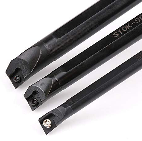 Portabarra per tornitura interna Barre per tornio 10 Pz CCMT0602 Chiave 3 pezzi per utensili tornio in metallo