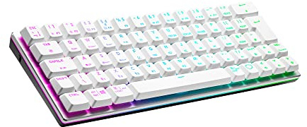 Cooler Master SK622 RGB Hybrid, Wireless Mechanical Gaming Keyboard, Silver/White with Low Profile Mechanical Switch in Red