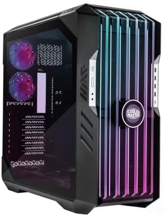 Cooler Master HAF 700 EVO E-ATX High Airflow PC Case, IRIS Customizable LCD .Breathable TG Front Panel, 200mm Sickleflow Fans, 1 x USB 3.2 gen 2 Type C, 4 x USB 3.2 gen 1 (3.0) (H700E-IGNN-S00)