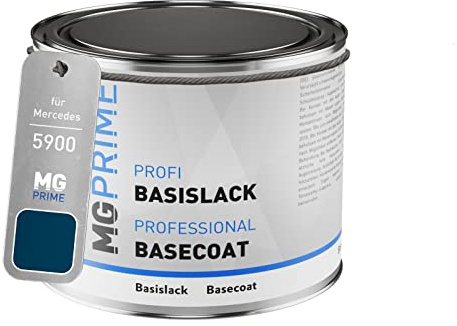 MG PRIME Autolack Dose spritzfertig für Mercedes 5900 Surfblau/Deep Blue Basislack 0,5 Liter 500ml
