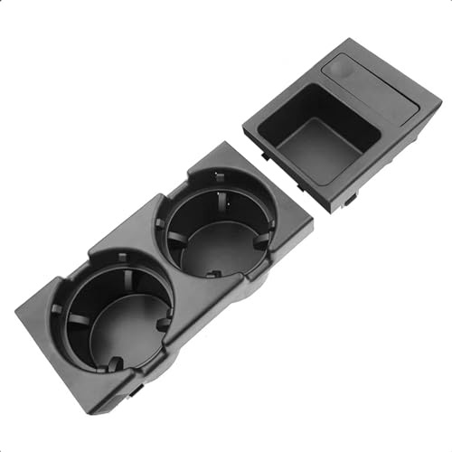 LoreenCar 51168217953 Becherhalter für E46, KASturbo Konsole Getränkehalter Flaschenhalterung für B-mw 3 Serie vorne mittig