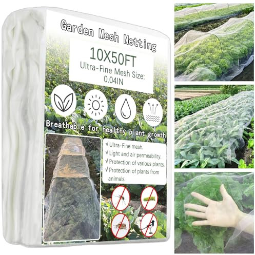 Garden Fine Mesh Netting - 3x15M Protection Cover for Vegetable Patch, Anti Bird Butterfly Shield for Plants, Fruits and Flowers