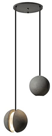 Modern Pendelleuchte Moderne LED-Betonkugel-Pendelleuchte, minimalistischer Mini-Kugel, Zement-Kronleuchter, Wohnkultur, Deckenleuchte for Esszimmer, Wohnzimmer, Bar, Küche, Insel, Schlafzimmer, Hänge