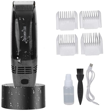 Tondeuse à Cheveux électrique, Tondeuse à Cheveux Automatique à Chargement USB avec Peigne de Guidage et Brosse de Nettoyage, Tondeuse de Barbier sans Fil pour la Coupe et le