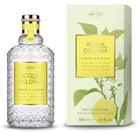 4711 Acqua Colonia® Lemon & Ginger | Eau de Cologne - belebend - Wellness für die Sinne | 100ml Natural Spray