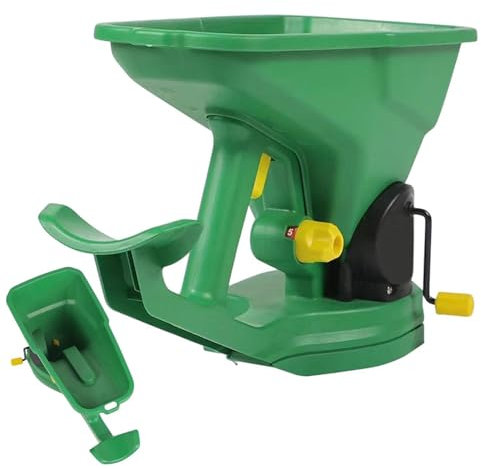 Hobngmuc Spandisemi Manuale, Spargisemi Portatile, 1,5L 5 Ingranaggi Regolabili Spandiconcime A Risparmio Energetico Spandiconcime Portatile Per Giardini, Prati E Piccole Aziende Agricole