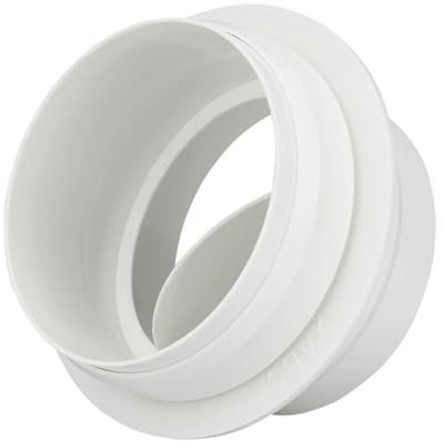 OZXLH 1 PCS Conduit Circulaire Choke Retour d'air Déflecteur Conduit de Ventilation Plafond Suspendu unidirectionnel Toilette Murale Hotte de cuisinière et clapet Anti-Retour de Conduit(150mm)