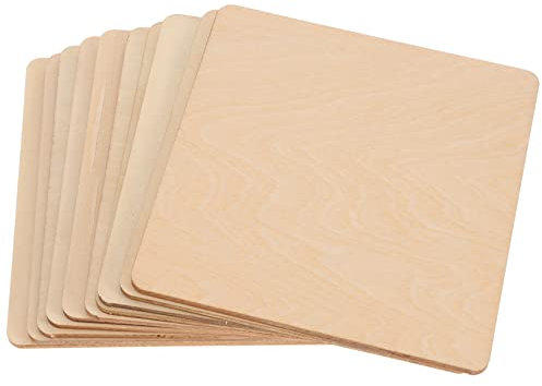 COHEALI 10St handbemalte Holzplatte Basteln von Sperrholzplatten handgefertigte Lindenholzbretter leer bastelholz platten holzbrett basteln handwerk herstellung von holzbrettern hölzern