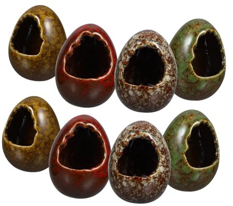 TOPBATHY 8stücke Trockeneisbecher Sashimi-Keramik-trockeneisbehälter Tischdekoration Trockeneisglas Sushi-dekorbehälter Trockeneis-dekorglas Keramikkunstwerk