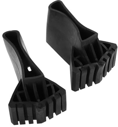 Veemoon 2pcs Folding Ladder Bamboo Joint Ladder Accessory Non-Slip Feet Covers for Floor Protection
