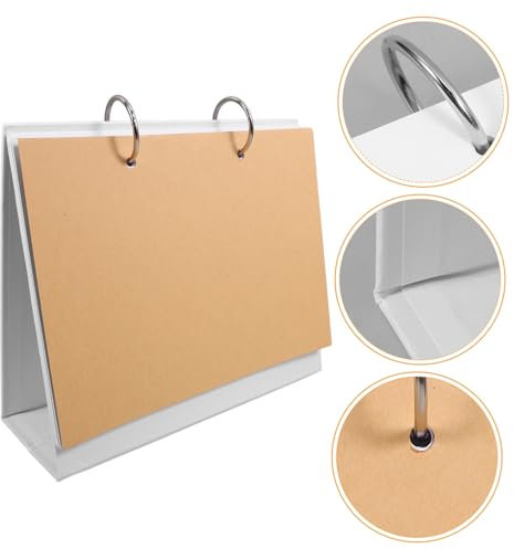 ARTIBETTER 250g Graffiti Memo Kalender Blanko Tischkalender Für Kreative Planung Und Fotogestaltung Mit Abnehmbaren Für Zeichnungen Und Erinnerungen