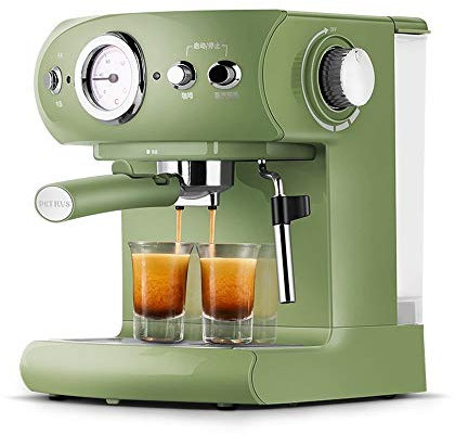 CVNIMV Cafetera Espresso, Cafetera Semiautomática de 19 Bares, Cafetera Espresso Todo en Uno de 960 W, Capuchino y Latte (Verde) (Verde) La Nueva