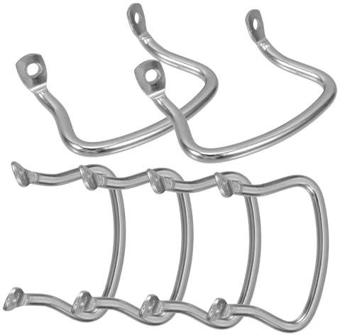 iplusmile 6piezas Orejas De Olla De Acero Inoxidable Mangos Laterales Extraíbles Para Wok Reemplazo De Manija De Olla Fácil De Instalar Accesorios Para Cocina