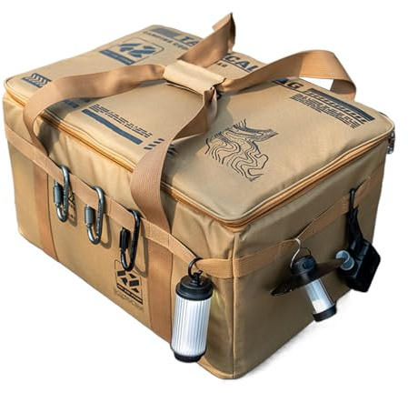 Camping Storage Bag - 30L Utility Duffel Carry Organizer | Foldable Container with Handle for Camping Gear Moving Dorm Garage Storage Drin Utility Duffel Foldableks Stove Food Bowl Pot