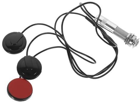 YARNOW Piezo Sensor Tonabnehmer Aus Kunststoff Werkzeugloser Guzheng Pickup Kompatibel Mit Banjo Ukulele Gitarre Mikrofon Tonabnehmer