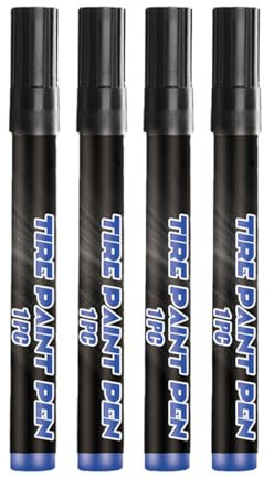 THINCAN Lot de 4 tampons de marquage pour pneus de voiture - Marqueurs d'écriture précis - Design résistant aux rayures - Pour pneus de motard automobile