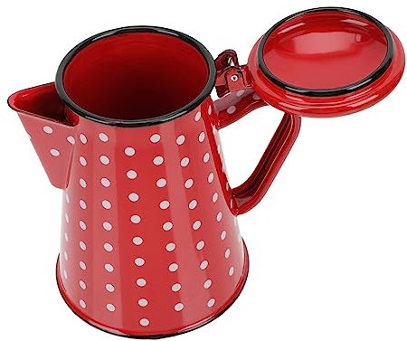ELAYARD Emaillierter Teekessel Wasserkocher 0,8l Aus Emaille Handgriff Für Gas- Elektro Und Induktionsherde Küchen Teekessel Mit Langlebiger Oberfläche Für Tee Und Kaffee
