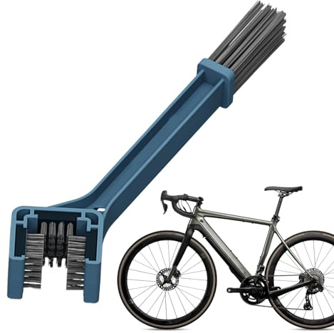 Utensili per la pulizia delle ruote | Kit spazzola a catena portatile per moto | Dispositivo di rimozione dello sporco resistente all'usura | Accessorio da ciclismo per scooter pulizia ingranaggi per