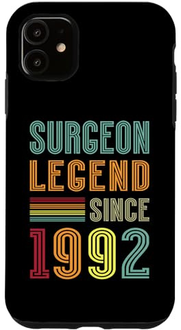 Surgery Legend 1992 33 Years Scalpel 33rd Birthday Surgeon Case for iPhone 11