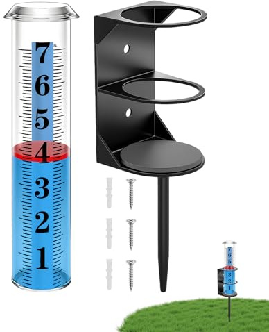 Générique Pluviometro | Tubo Accurato Di Grandi Personaggi | Pluviometro Esterno per Giardino | per Serra Terrazza Patio Balcone Fattoria Prato Giardino Agricoltore