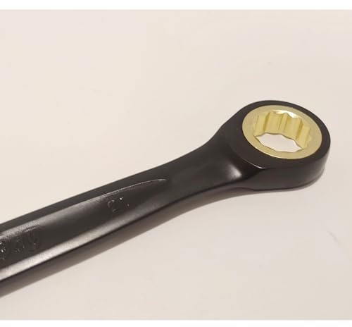 Twisted Bay 21mm Open End Scaffold Spanner Ratchet Black/Gold