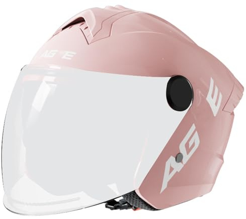 Caschi Cromwell Retrò Moto 3/4 Approvato DOTECE Caschi Jet E Demi-Jet Casco Mezzo Protezione Multistrato Aperto Casco Scooter Con Doppia Visiera Elmetto Scodella Adulti I,54-62CM