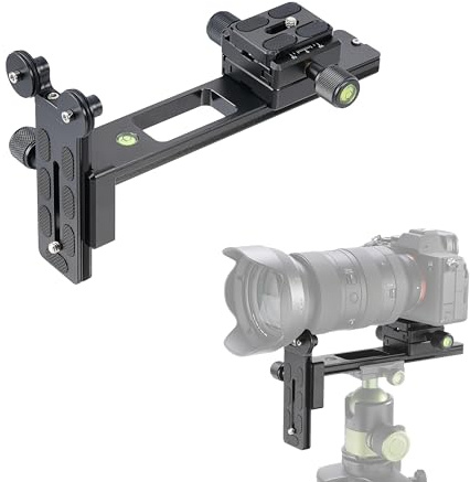 FOTGA L200 Téléobjectif Plaque de libération Rapide Long-Focus Support pour Tête de Boule de trépied Appareil Photo DSLR