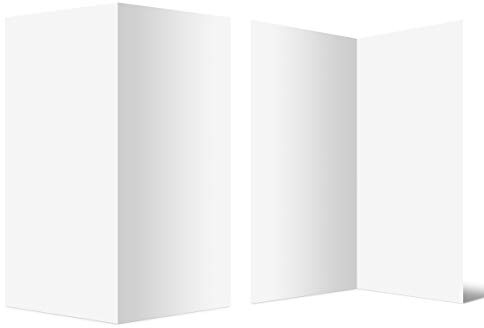 25 Blanko Klappkarten hoch DIN Lang 210 x 99 mm Bilderdruckpapier 300 g/qm Set Papier wählbar