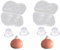 CareforYou - 2 pares de correctores de pezones para pezones invertidos planos de silicona con funda transparente