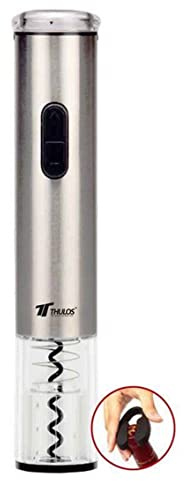 Thulos Sacacorchos eléctrico con Accesorio para Quitar protección tapón TH-WO102