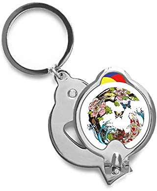 Patron de Lotus geometría carpa Ave Cortaúñas afiladas cortaúñas de acero inoxidable