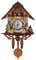 Veemoon Digital Pendulum Wall Clock - Wooden Bird Swinging Decorative Silent Clock for Living Room, Bedroom, Kitchen