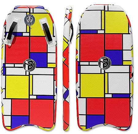 Aufblasbares, tragbares Surfbrett mit Hammernaht-Technologie, 121,9 cm, super faltbares Bodyboard, max. Aufblasdruck 15 PSI