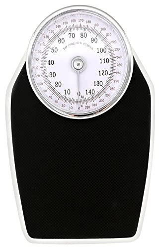 Balanzas mecanicas, Báscula de baño, báscula analógica de cuerpo de acero laminado en frío, báscula de peso saludable, esfera analógica sin batería, adecuada para escuela, hospital, hogar, clínica ( C