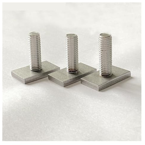 JUMELA T-förmige rechteckige Schraube Hammerkopfschraube Schraube 304 Edelstahl T-Nut Rutsche Schienenschiene M6 M8 M10 M12 Hardware-Werkzeuge Zubehör 3St (Color : C1)