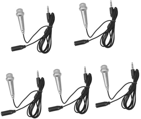 Toyvian 5stücke Kompakter Mini Mikrofon Für Handy Und Laptop Tragbarer Ktv Mikrofon Aufnahmen Und Karaoke Leicht Und Benutzerfreundlich