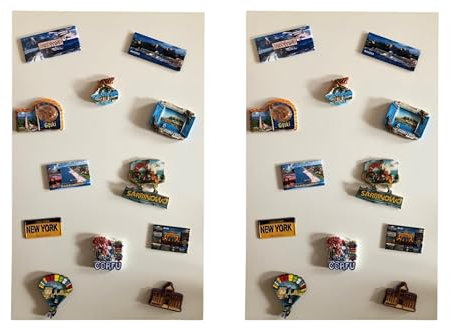 STALFORM 2x Leicht Magnettafel Weiß 66x42 cm aus Edelstahl Magnetwand Pinnwand Magnetisch Groß Magnetboard Küche, Büro, Kinderzimmer