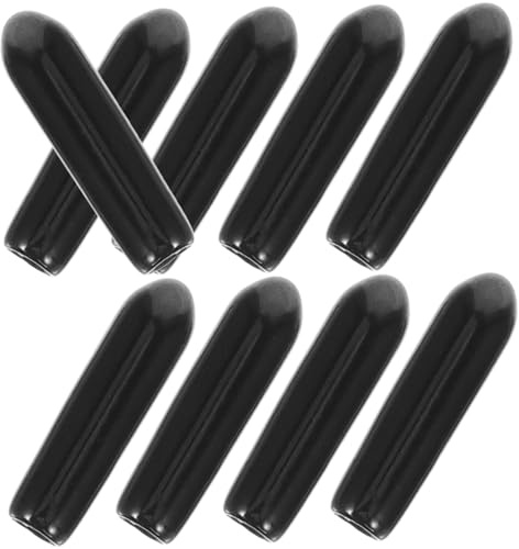 Geschirrspülerkorb Endkappen 3mm, Kunststoff, 200 Stück, Schwarz | Schutzkappen für Körbe, Reparaturzubehör für Zinken, Passend für Spülmaschinen, Einfach Anzubringen
