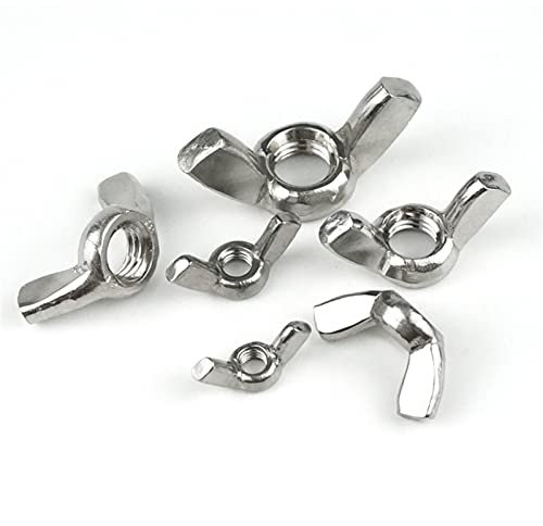 Flügelmuttern, 98-teiliges Flügelmutter-Sortiment-Set M3 M4 M5 M6 M8 M10 M12 Flügelmuttern aus Edelstahl, Flügelmuttern, Flügelmuttern for Trommelfahrräder