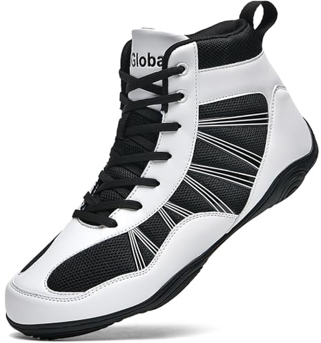 situkeke BoxenSchuhe Herren High Top Ringerschuhe rutschfeste Kampfsportschuhe Atmungsaktiv Professionelle Training Boxen Stiefel Unisex