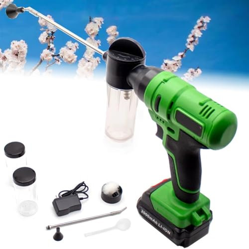 Impollinatore elettrico per alberi da frutto con ugello rotante, spruzzatore efficiente per impollinazione per alberi di pesco, pero, kiwi, ciliegio e pitaya
