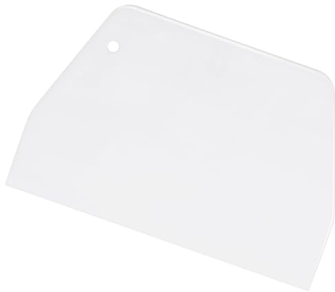 TOPPERFUN 2 Pièces Grattoir Gâteau Plastique, lisseur pâtisserie pour glaçage et Fondant, spatule de lissage, racloir Cuisine pour Layer Cake, décoration Dessert, crème, Biscuit et Accessoire Maison