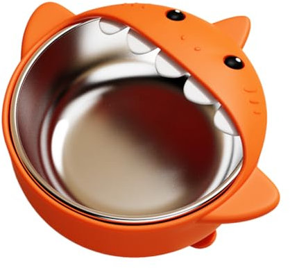 Yuemeuy Edelstahl Baby Saugnäpfe,Edelstahl Kinder Teller | Haifisch Design Rutschfestes Haifisch Design Kleinkind Essbesteck für Zu Hause Reisen Kindergarten