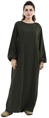 Jazvano Robe de soin pour femmes musulmanes, allaitement, robe de maternité islamique, 1 pièce