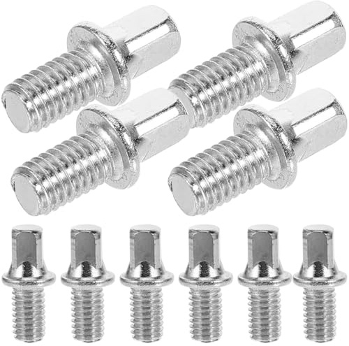 Sosoport M6X10mm 10 X Schrauben Snare-Drum-SchraubenzubehöR | Versilbertes Eisen, Glatte OberfläChe Ohne Grate, Installieren, Kompatibel Mit Verschiedenen Trommeln