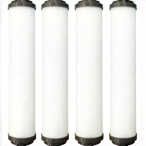 TSangeA Lot de 4 recharges de filtres pour pommeau de douche : cartouches de rechange compatibles contre le calcaire et le chlore pour une eau douce et une peau douce.
