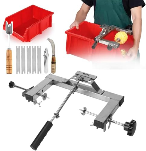 Éplucheur D'ananas Manuel Avec Panier, Éplucheur D'ananas Professionnel En Acier Inoxydable, Kit D'épluchage De Fruits Réglable, Pour Fruiteries Et Marchés De Producteurs