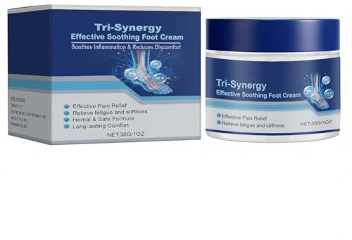 Multi-Synergistische, beruhigende Fußcreme – Tägliche Pflege für trockene, rissige Fersen und müde Füße (30 g) – Sanfte Kräuterformel