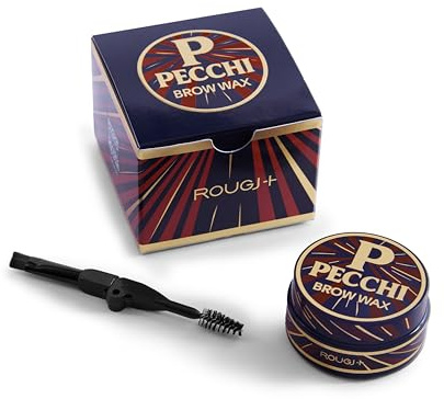 Rougj Cera Sopracciglia LA PECCHI - Fissante Sopracciglia Trasparente per Styling Naturale Effetto Laminazione con Acqua di Rosa - Brow Gel Pratico per Ritocchi Make up Veloci – Made in Italy